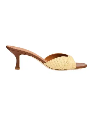 STAUD Brigitte Raffia Kitten-Heel Mules | Thumbnail 1 STAUD Brigitte Raffia Kitten-Heel Mules | Thumbnail 1