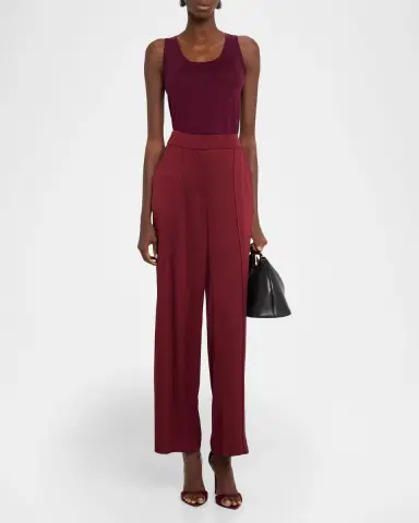 SIMKHAI Kyra Satin Wide-Leg Pants | Thumbnail 2 SIMKHAI Kyra Satin Wide-Leg Pants | Thumbnail 2