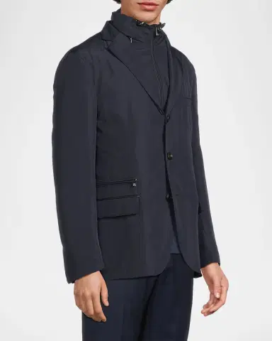 CORNELIANI Men's ID Sport Jacket with Detachable Vest | Thumbnail 3 CORNELIANI Men's ID Sport Jacket with Detachable Vest | Thumbnail 3