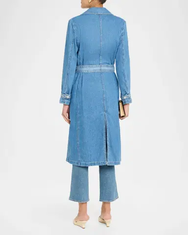 L'Agence Bradley Denim Trench Coat | Thumbnail 2 L'Agence Bradley Denim Trench Coat | Thumbnail 2