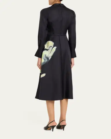 Jason Wu Collection Watercolor Floral Silk Shirtdress | Thumbnail 3 Jason Wu Collection Watercolor Floral Silk Shirtdress | Thumbnail 3