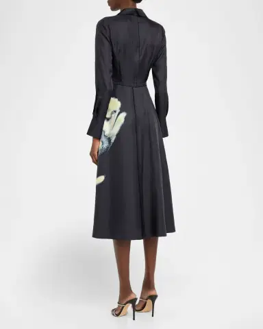 Jason Wu Collection Watercolor Floral Silk Shirtdress | Thumbnail 7 Jason Wu Collection Watercolor Floral Silk Shirtdress | Thumbnail 7