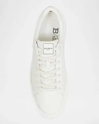 Balmain Men's B-Court Leather Low-Top Sneakers | Thumbnail 14 Balmain Men's B-Court Leather Low-Top Sneakers | Thumbnail 14