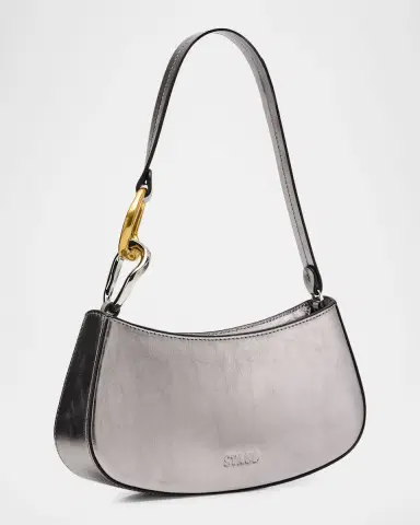 STAUD Ollie Metallic Leather Shoulder Bag | Thumbnail 2 STAUD Ollie Metallic Leather Shoulder Bag | Thumbnail 2