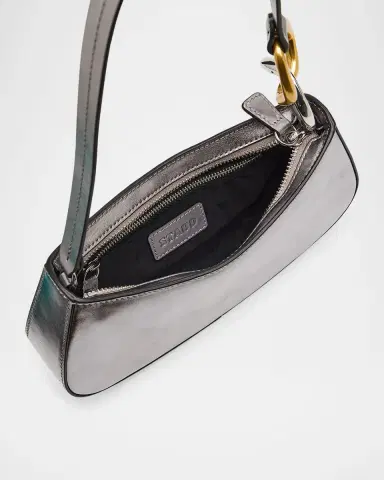 STAUD Ollie Metallic Leather Shoulder Bag | Thumbnail 3 STAUD Ollie Metallic Leather Shoulder Bag | Thumbnail 3