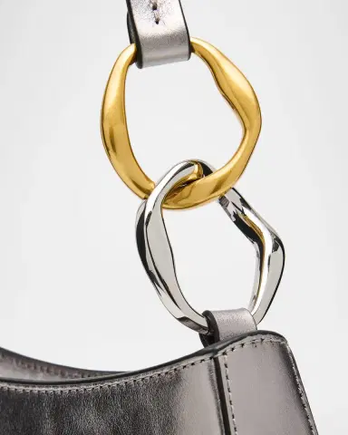 STAUD Ollie Metallic Leather Shoulder Bag | Thumbnail 5 STAUD Ollie Metallic Leather Shoulder Bag | Thumbnail 5