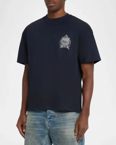 PURPLE Men 's Crystal Emblem Jersey T-Shirt | Thumbnail 4 PURPLE Men 's Crystal Emblem Jersey T-Shirt | Thumbnail 4