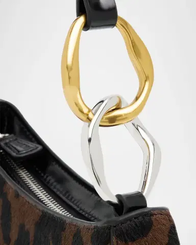 STAUD Ollie Animal-Print Calf Hair Shoulder Bag | Thumbnail 5 STAUD Ollie Animal-Print Calf Hair Shoulder Bag | Thumbnail 5