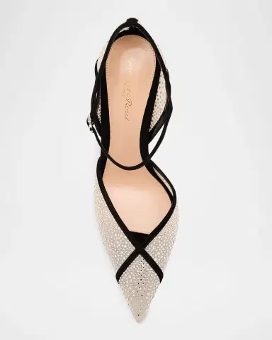 Gianvito Rossi 95mm Suede-Trimmed Crystal-Embellished Mesh Pumps | Thumbnail 12 Gianvito Rossi 95mm Suede-Trimmed Crystal-Embellished Mesh Pumps | Thumbnail 12