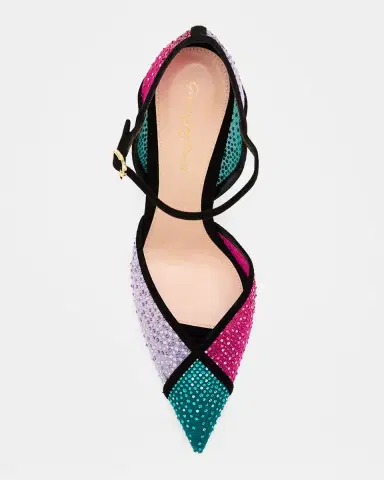Gianvito Rossi 95mm Suede-Trimmed Crystal-Embellished Mesh Pumps | Thumbnail 15 Gianvito Rossi 95mm Suede-Trimmed Crystal-Embellished Mesh Pumps | Thumbnail 15