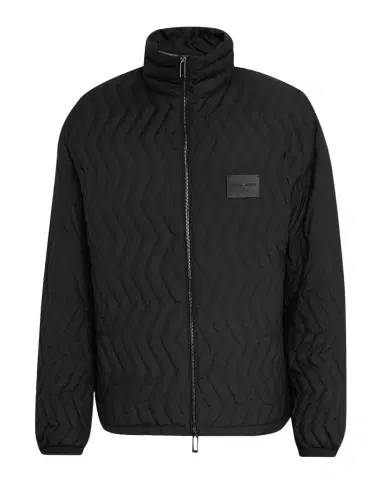 Emporio Armani Men 's Chevron Quilted Padded Down Jacket | Thumbnail 1 Emporio Armani Men 's Chevron Quilted Padded Down Jacket | Thumbnail 1