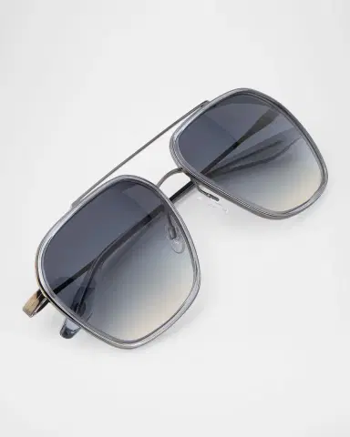 BARTON PERREIRA Rizzo 58mm Titanium Navigator Sunglasses | Thumbnail 4 BARTON PERREIRA Rizzo 58mm Titanium Navigator Sunglasses | Thumbnail 4