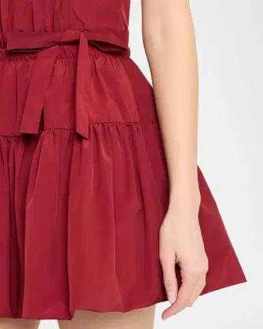 AKNVAS Kamilla Strapless Taffeta Bow Mini Dress | Thumbnail 4 AKNVAS Kamilla Strapless Taffeta Bow Mini Dress | Thumbnail 4