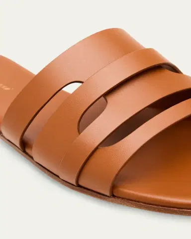 Gianvito Rossi Calfskin Leather Flat Slide Sandals | Thumbnail 5 Gianvito Rossi Calfskin Leather Flat Slide Sandals | Thumbnail 5