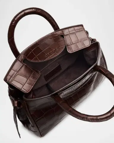 Staud Maude Mini Croc-Embossed Leather Shoulder Bag | Thumbnail 3 Staud Maude Mini Croc-Embossed Leather Shoulder Bag | Thumbnail 3