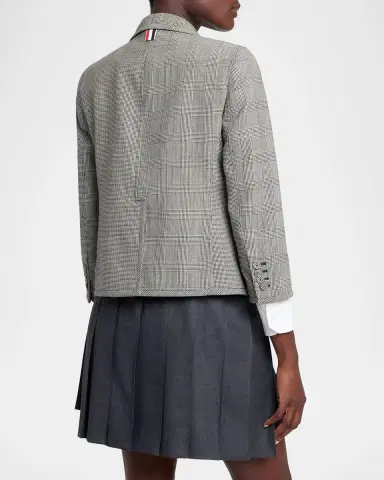 Thom Browne Fit 2 Multi-Check Crop Single-Breasted Sport Coat | Thumbnail 2 Thom Browne Fit 2 Multi-Check Crop Single-Breasted Sport Coat | Thumbnail 2