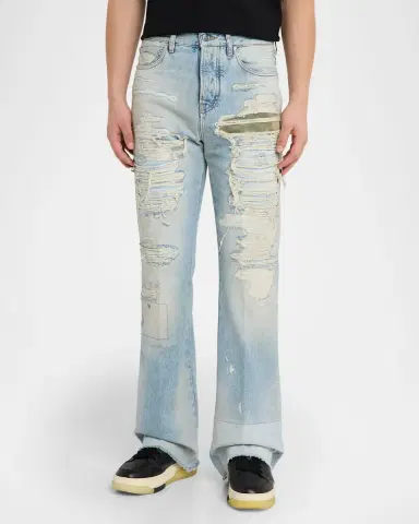Amiri Men 's Repaired Bootcut Jeans | Thumbnail 4 Amiri Men 's Repaired Bootcut Jeans | Thumbnail 4