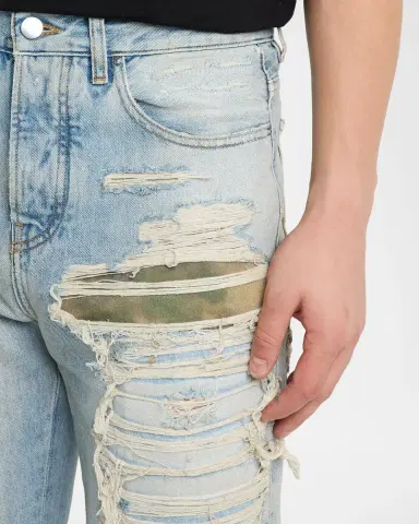 Amiri Men 's Repaired Bootcut Jeans | Thumbnail 5 Amiri Men 's Repaired Bootcut Jeans | Thumbnail 5
