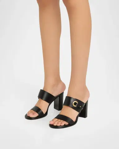 Gianvito Rossi 85mm Calfskin Leather Block-Heel Mules | Thumbnail 2 Gianvito Rossi 85mm Calfskin Leather Block-Heel Mules | Thumbnail 2