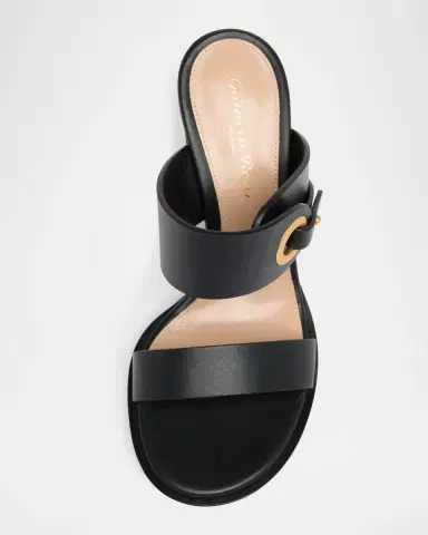 Gianvito Rossi 85mm Calfskin Leather Block-Heel Mules | Thumbnail 6 Gianvito Rossi 85mm Calfskin Leather Block-Heel Mules | Thumbnail 6