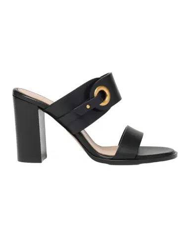 Gianvito Rossi 85mm Calfskin Leather Block-Heel Mules | Thumbnail 1 Gianvito Rossi 85mm Calfskin Leather Block-Heel Mules | Thumbnail 1