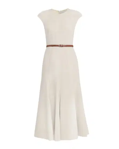 Gabriela Hearst Crowther Cap-Sleeve Corset Midi Dress | Thumbnail 1 Gabriela Hearst Crowther Cap-Sleeve Corset Midi Dress | Thumbnail 1
