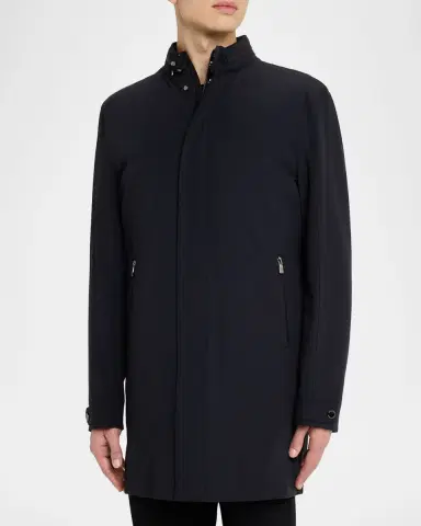CORNELIANI Men's Caban Nylon Coat | Thumbnail 3 CORNELIANI Men's Caban Nylon Coat | Thumbnail 3