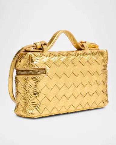 Bottega Veneta Bang Bang Embossed Laminated Leather Crossbody Bag | Thumbnail 2 Bottega Veneta Bang Bang Embossed Laminated Leather Crossbody Bag | Thumbnail 2