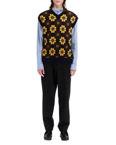 vowels Men's Sweater Vest | Thumbnail 1 vowels Men's Sweater Vest | Thumbnail 1