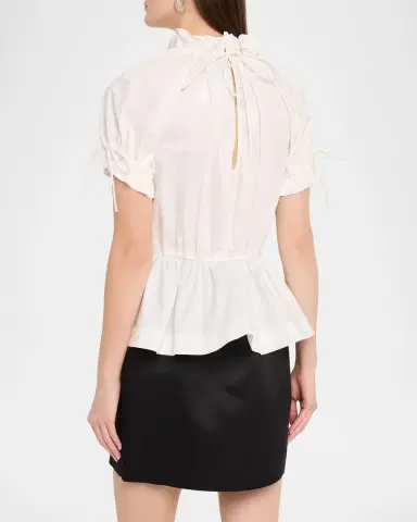 AKNVAS Rosalina Drawstring Poplin Blouse | Thumbnail 2 AKNVAS Rosalina Drawstring Poplin Blouse | Thumbnail 2