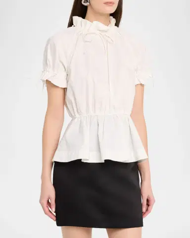 AKNVAS Rosalina Drawstring Poplin Blouse | Thumbnail 3 AKNVAS Rosalina Drawstring Poplin Blouse | Thumbnail 3