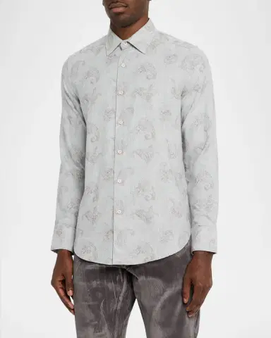 Robert Graham Men's Knox Cotton Paisley Button-Down Shirt | Thumbnail 3 Robert Graham Men's Knox Cotton Paisley Button-Down Shirt | Thumbnail 3