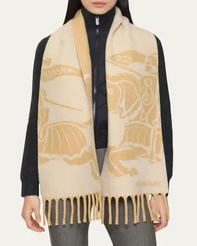Burberry Reversible EKD Wool Scarf | Thumbnail 2 Burberry Reversible EKD Wool Scarf | Thumbnail 2