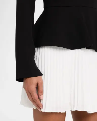 Simkhai Amberly Long-Sleeve Pleated Mini Dress | Thumbnail 4 Simkhai Amberly Long-Sleeve Pleated Mini Dress | Thumbnail 4