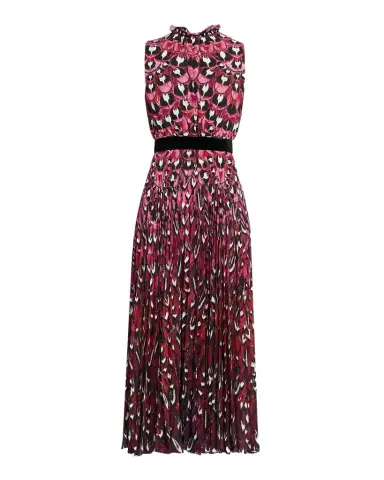 Mary Katrantzou Hollie Ombre Feather-Print Midi Dress | Thumbnail 1 Mary Katrantzou Hollie Ombre Feather-Print Midi Dress | Thumbnail 1