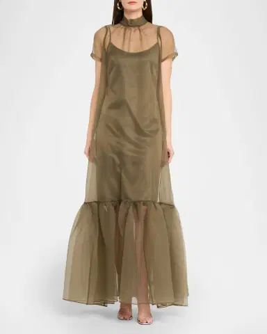STAUD Calluna Organza Gown | Thumbnail 2 STAUD Calluna Organza Gown | Thumbnail 2