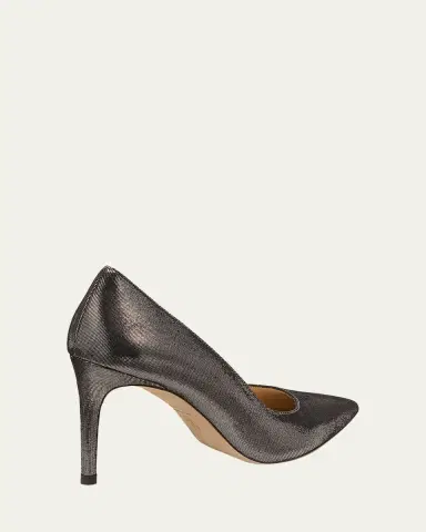 Stuart Weitzman 85mm Stuart Power Leather Noir Pumps | Thumbnail 4 Stuart Weitzman 85mm Stuart Power Leather Noir Pumps | Thumbnail 4