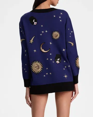 ALICE + OLIVIA Bradford Celestial StaceFace Cardigan | Thumbnail 2 ALICE + OLIVIA Bradford Celestial StaceFace Cardigan | Thumbnail 2