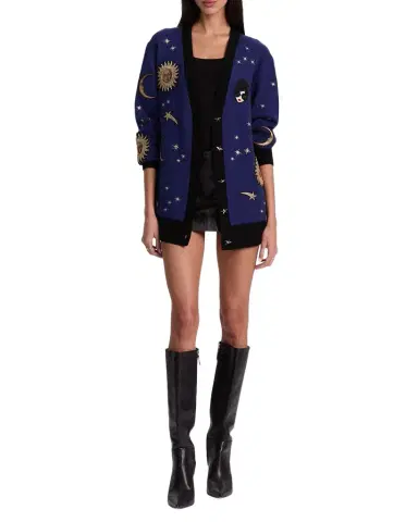 ALICE + OLIVIA Bradford Celestial StaceFace Cardigan | Thumbnail 1 ALICE + OLIVIA Bradford Celestial StaceFace Cardigan | Thumbnail 1