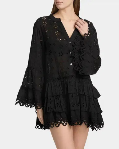 Ramy Brook Roxanne Eyelet Mini Sun Dress | Thumbnail 3 Ramy Brook Roxanne Eyelet Mini Sun Dress | Thumbnail 3