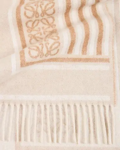 LOEWE Anagram Wool and Cashmere Scarf | Thumbnail 3 LOEWE Anagram Wool and Cashmere Scarf | Thumbnail 3