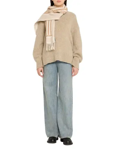 LOEWE Anagram Wool and Cashmere Scarf | Thumbnail 1 LOEWE Anagram Wool and Cashmere Scarf | Thumbnail 1
