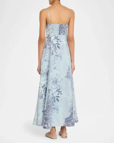 SIMKHAI Rudie Floral Bustier Maxi Dress | Thumbnail 2 SIMKHAI Rudie Floral Bustier Maxi Dress | Thumbnail 2