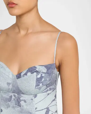 SIMKHAI Rudie Floral Bustier Maxi Dress | Thumbnail 4 SIMKHAI Rudie Floral Bustier Maxi Dress | Thumbnail 4