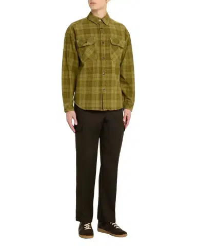 Scotch & Soda Men's Washed Denim Check Overshirt | Thumbnail 1 Scotch & Soda Men's Washed Denim Check Overshirt | Thumbnail 1