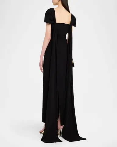BERNADETTE Clara Empire-Waist Drape Maxi Dress | Thumbnail 2 BERNADETTE Clara Empire-Waist Drape Maxi Dress | Thumbnail 2