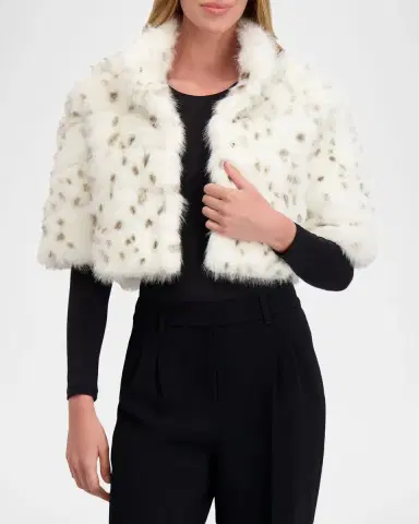 Lyla Grant Fur-Free Cropped Faux Fox Coat | Thumbnail 3 Lyla Grant Fur-Free Cropped Faux Fox Coat | Thumbnail 3