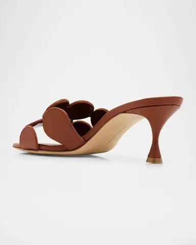 Manolo Blahnik 50mm Haribalmu Leather Mule Sandals | Thumbnail 2 Manolo Blahnik 50mm Haribalmu Leather Mule Sandals | Thumbnail 2