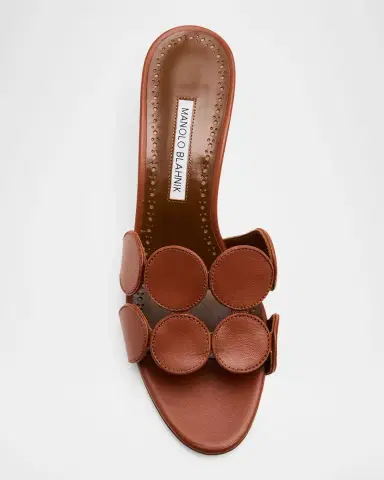 Manolo Blahnik 50mm Haribalmu Leather Mule Sandals | Thumbnail 4 Manolo Blahnik 50mm Haribalmu Leather Mule Sandals | Thumbnail 4