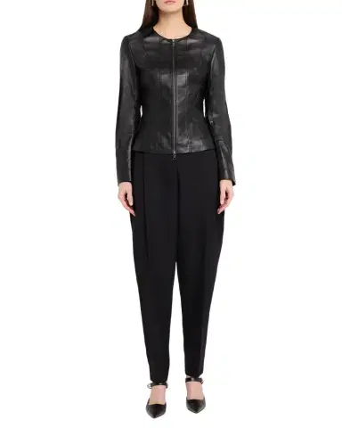 Staud Wells Leather Jacket | Thumbnail 1 Staud Wells Leather Jacket | Thumbnail 1